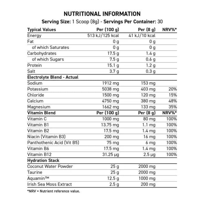 Applied Nutrition Hydration+ Strawberry Raspberry